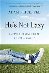 Book cover of He's Not Lazy by Adam Price