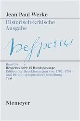 Book cover of Hesperus oder 45 Hundsposttage by Barbara Hunfeld