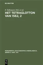 Book cover of Het Tetraglotton van 1562, 2 by F. Tollenaere