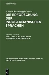 Book cover of Hethitisch und “kleinasiatische” Sprachen by Johannes Friedrich
