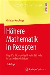 Book cover of Höhere Mathematik in Rezepten (3rd ed.) by Christian Karpfinger