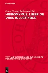 Book cover of Hieronymus: Liber de viris inlustribus by Ernest Cushing Richardson