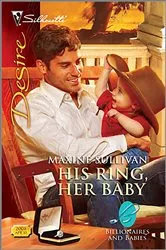 Book cover of His Ring, Her Baby by Maxine Sullivan
