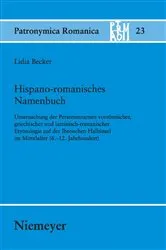 Book cover of Hispano-romanisches Namenbuch by Lidia Becker