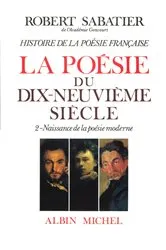 Book cover of Histoire de la poésie française - Poésie du XIXe siècle - tome 2 by Unknown