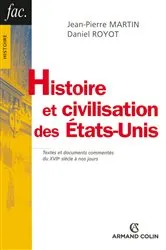 Book cover of Histoire et civilisation des États-Unis by Jean-Pierre Martin