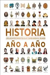 Book cover of Historia ano a ano (History Year by Year) by DK