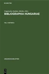Book cover of Historica by Ungarisches Institut <Berlin>