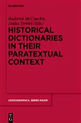 Book cover of Historical Dictionaries in their Paratextual Context by Unknown