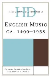 Book cover of Historical Dictionary of English Music by Unknown