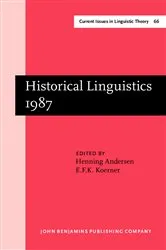 Book cover of Historical Linguistics 1987 by Henning Andersen