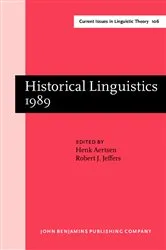 Book cover of Historical Linguistics 1989 by Unknown