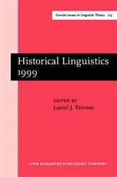 Book cover of Historical Linguistics 1999 by Laurel J. Brinton