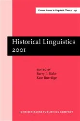 Book cover of Historical Linguistics 2001 by Barry J. Blake