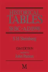 Book cover of Historical Tables 58 BC â€“ AD 1990 (12th ed.) by S.H. Steinberg