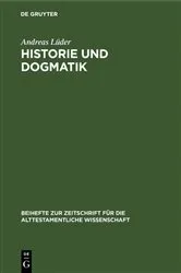 Book cover of Historie und Dogmatik by Andreas Lüder
