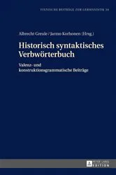 Book cover of Historisch syntaktisches Verbwoerterbuch by Jarmo Korhonen