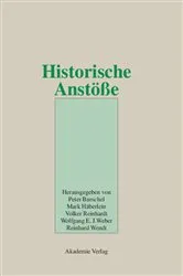 Book cover of Historische Anstöße by Peter Burschel