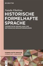Book cover of Historische formelhafte Sprache by Natalia Filatkina