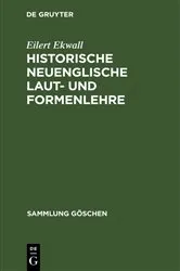 Book cover of Historische neuenglische Laut- und Formenlehre (3rd ed.) by Eilert Ekwall