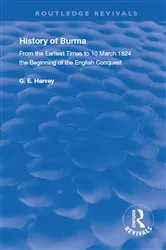 Book cover of History of Burma by G. E. Harvey