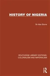 Book cover of History of Nigeria by Sir Alan Burns