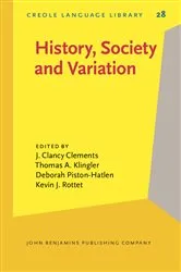 Book cover of History, Society and Variation by J. Clancy Clements