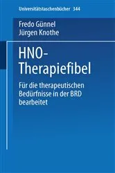 Book cover of HNO-Therapiefibel by F. Günnel
