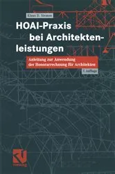 Book cover of HOAI-Praxis bei Architektenleistungen (7th ed.) by Klaus D. Siemon