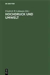 Book cover of Hochdruck und Umwelt by Friedrich W. Lohmann