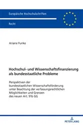 Book cover of Hochschul- und Wissenschaftsfinanzierung als bundesstaatliche Probleme by Unknown