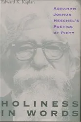 Book cover of Holiness in Words by Edward K. Kaplan