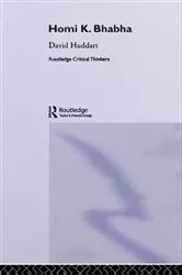 Book cover of Homi K. Bhabha by David Huddart