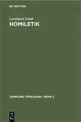 Book cover of Homiletik by Leonhard Fendt