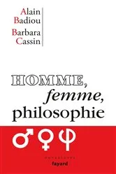 Book cover of Homme, femme, philosophie by Alain Badiou