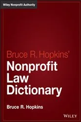 Book cover of Hopkins' Nonprofit Law Dictionary by Unknown