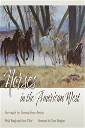Book cover of Horses in the American West by Heidi Brady