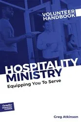 Book cover of Hospitality Ministry Volunteer Handbook by Greg Atkinson