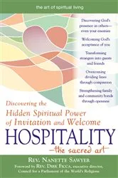 Book cover of Hospitality—The Sacred Art by Rev. Nanette Sawyer