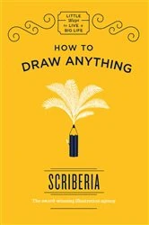 Book cover of How to Draw Anything by Scriberia