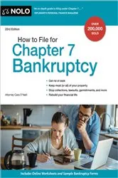 Book cover of How to File for Chapter 7 Bankruptcy (23rd ed.) by Cara O'Neill