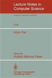 Book cover of How to Multiply Matrices Faster by V. Pan