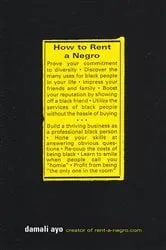 Book cover of How to Rent a Negro by damali ayo