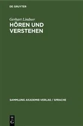 Book cover of Hören und Verstehen by Gerhart Lindner