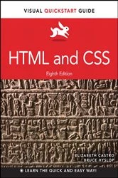 Book cover of HTML and CSS (8th ed.) by Elizabeth Castro