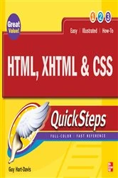 Book cover of HTML, XHTML & CSS QuickSteps by Guy Hart-Davis