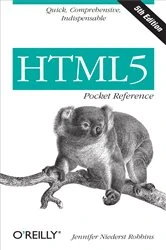 Book cover of HTML5 Pocket Reference (5th ed.) by Jennifer Niederst Robbins