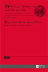 Book cover of Hugo von Hofmannsthals «Elektra» by Dieter Borchmeyer
