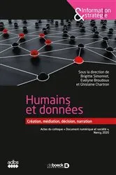 Book cover of Humains et données : Actes du colloque 
