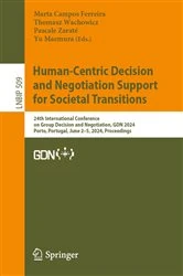 Book cover of Human-Centric Decision and Negotiation Support for Societal Transitions by Marta Campos Ferreira